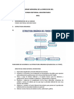 Informe Memoria de La Direccion Del Fondo Editorial 2021