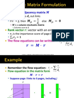 Pagerank The Matrix Formulation