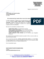 Autorización Pago de Prestaciones Sociales Maria Teresa Ortiz