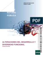 Guía de Estudio Pública: Alteraciones Del Desarrollo Y Diversidad Funcional