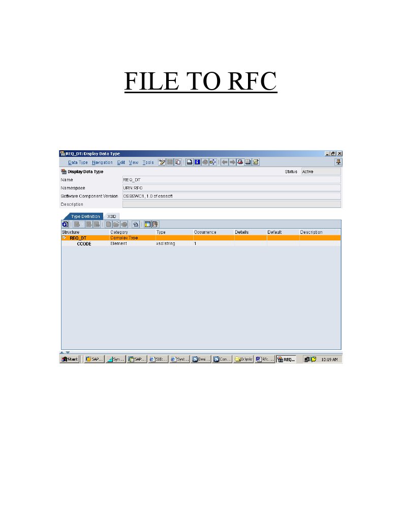 File To RFC | PDF