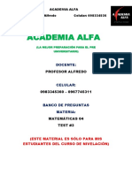 Academia Alfa - Test 3 - Matemáticas 04