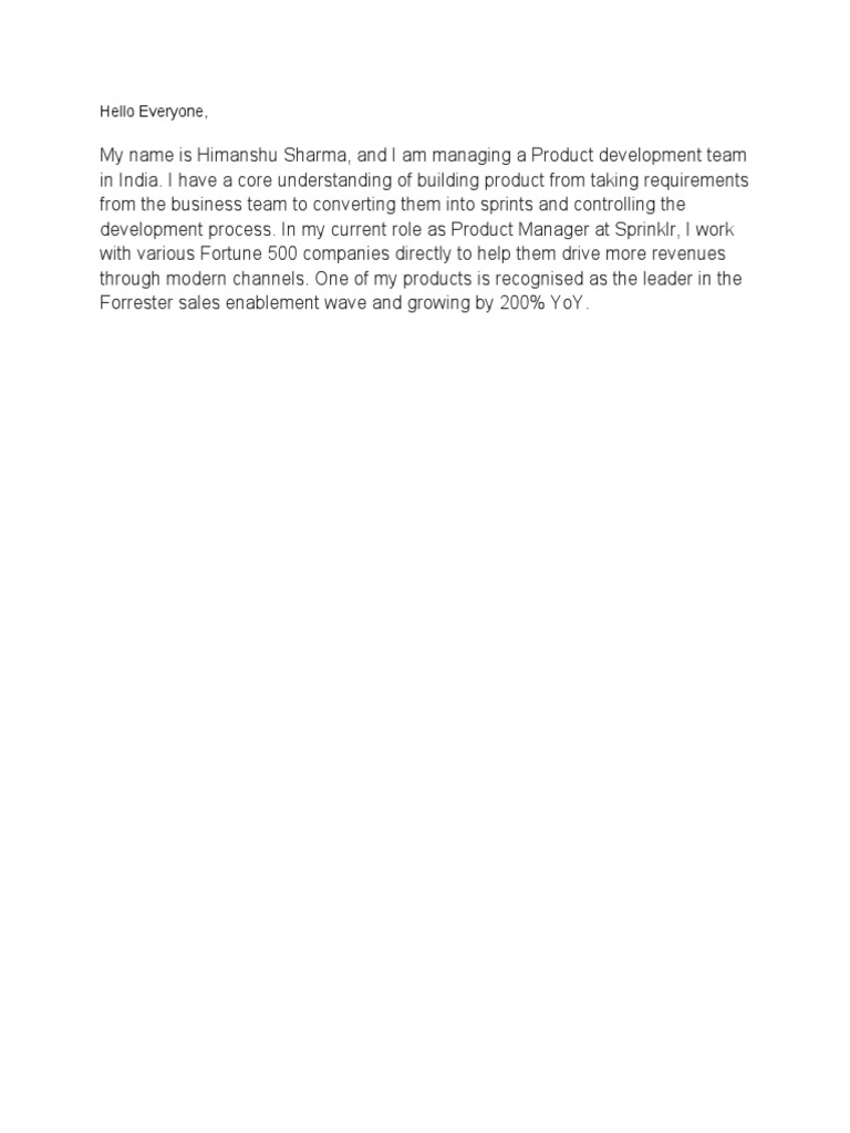 Task Prepare Your Elevator Pitch Pdf