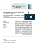 Early numerical abilities and cognitive skillsin kindergarten children