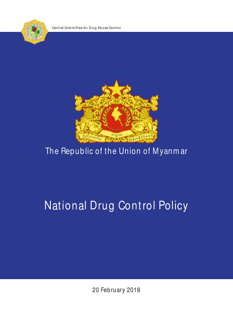 Myanmar National Drug Control Policy | PDF | Money Laundering | Illegal ...