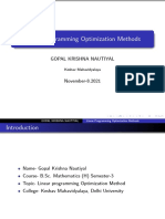 Linear Programming Optimization Methods Guide