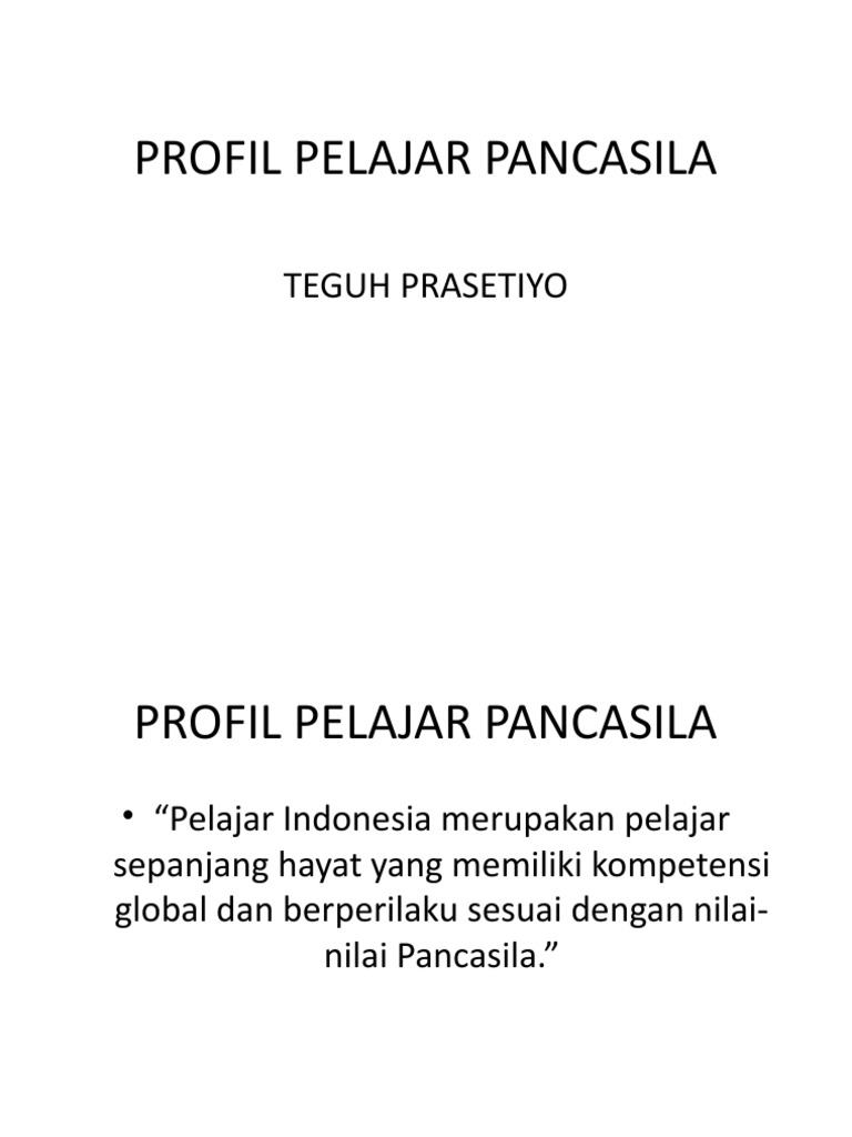 Profil Pelajar Pancasila Pdf