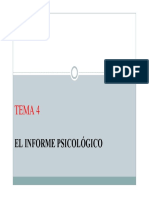 Informe psicológico tipos requisitos