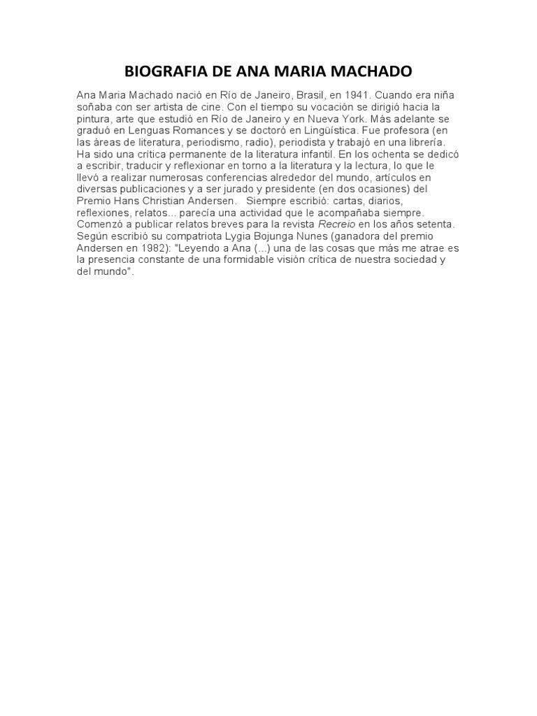 Biografia de Ana Maria | PDF