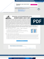 Reading Comprehension Present Simple+Present Continuous Worksheet