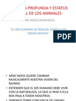 ECOLOGÍA PROFUNDA Y ESTATUS MORAL DE LOS ANIMALES
