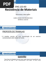 Apresentação Cáculo de Tensão - Resistência de Materiais