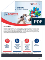 Kotak Life Booster Plan Provides Guaranteed Income & Protection