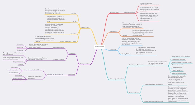 Mapa Mental Autoestima Pdf Autoestima Metafísica De La Mente