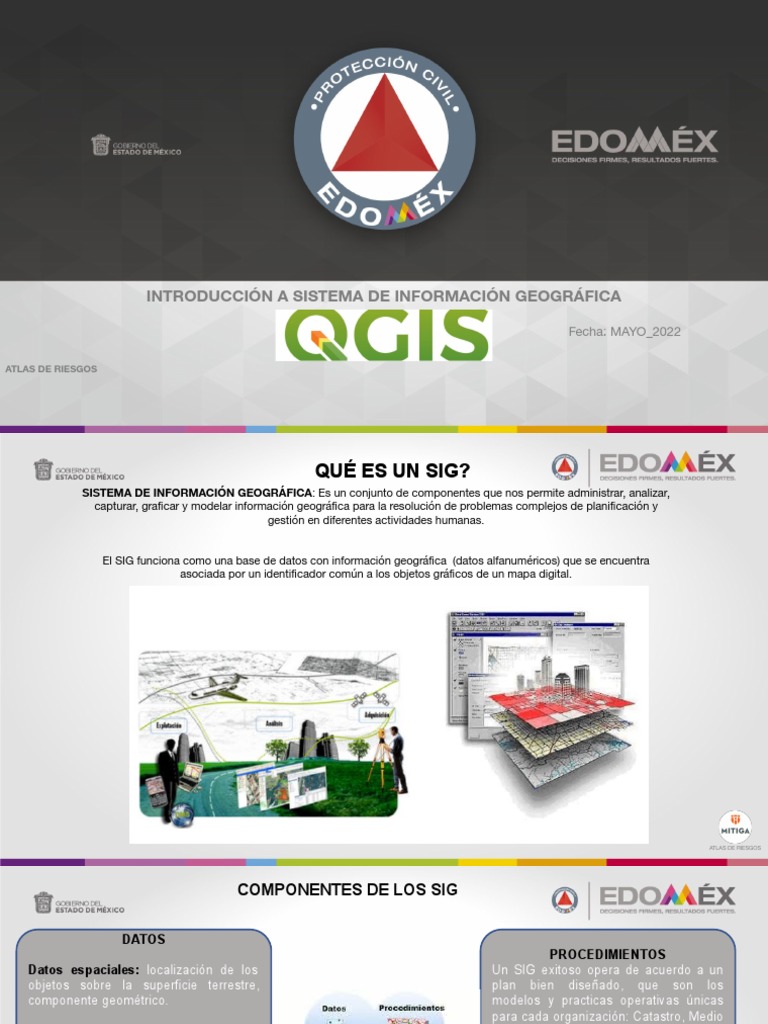 Introducción Al Sig Qgis Pdf Sistema De Información Geográfica
