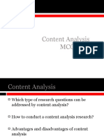 MCOM 5364 Content Analysis