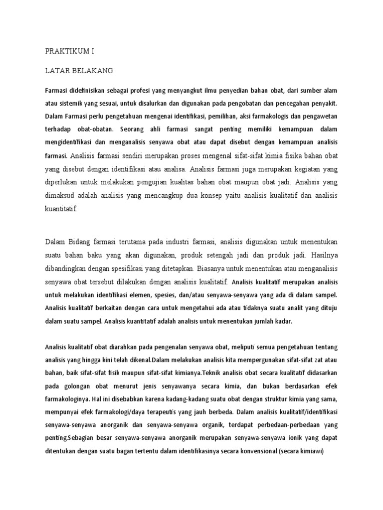 Analisis Kualitatif Obat Sulfonamida | PDF