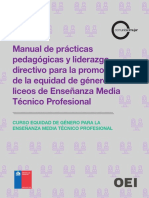 Manual de Prácticas Pedagógicas y Liderazgo Directivo para La Promoción de La Equidad de Género
