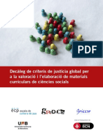 Decálogo de Criterios de Justicia Global para La Valoración y La Elaboración de Materiales Curriculares de Ciencias Sociales