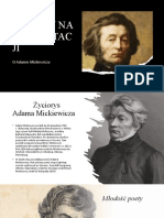 Prezentacja Adam Mickiewicz