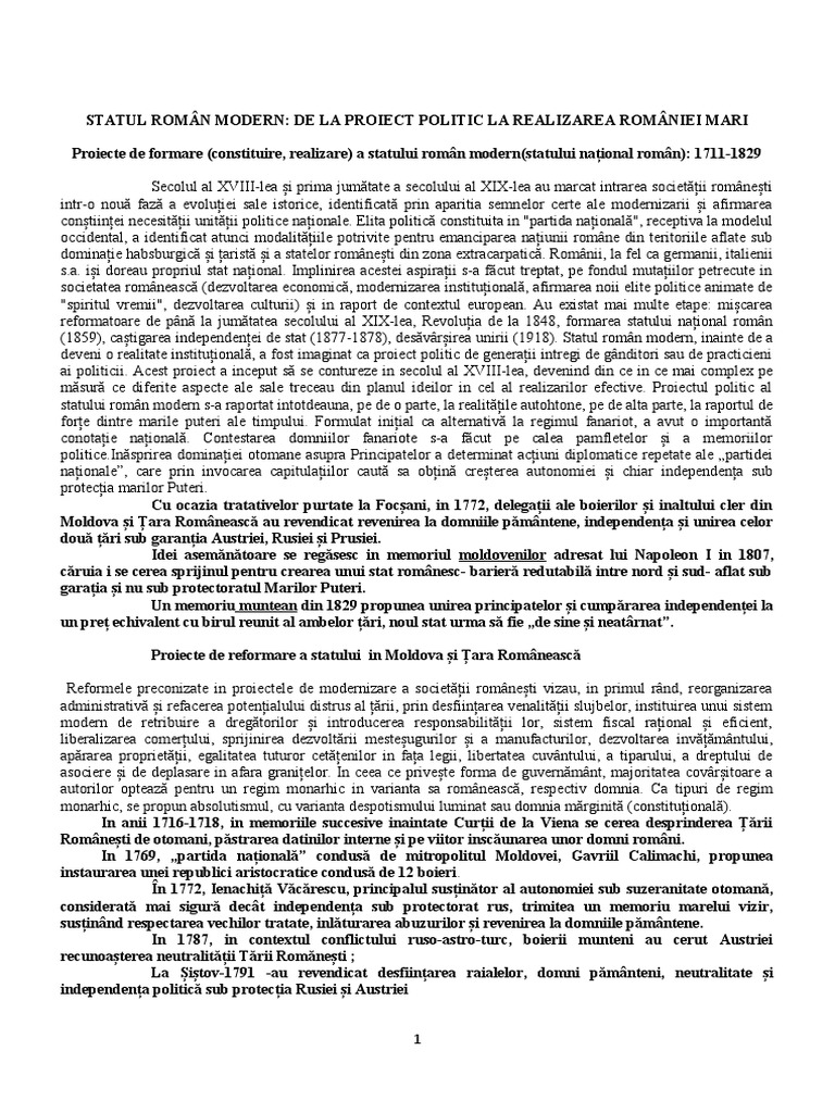Statul Roman Modern | PDF