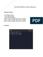 Python numeric data types and operations