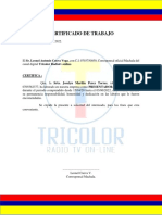 Recomendacion Tricolor