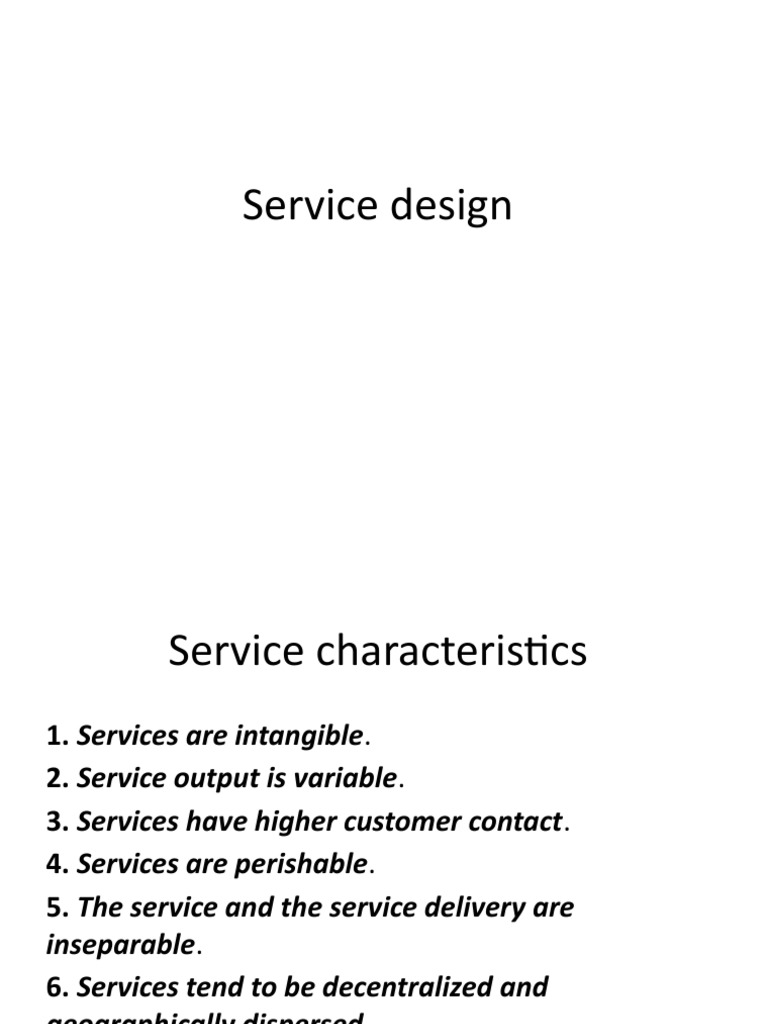 Service Design - Module3 | PDF | Business | Marketing