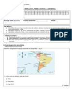 Evaluación Geografía Chile Zonas