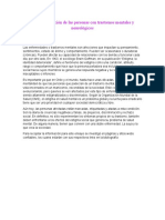 La Estigmatización de Las Personas Con Trastornos Mentales y Neurológicos