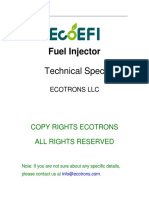 ECOTRONS Fuel Injector Technical Spec