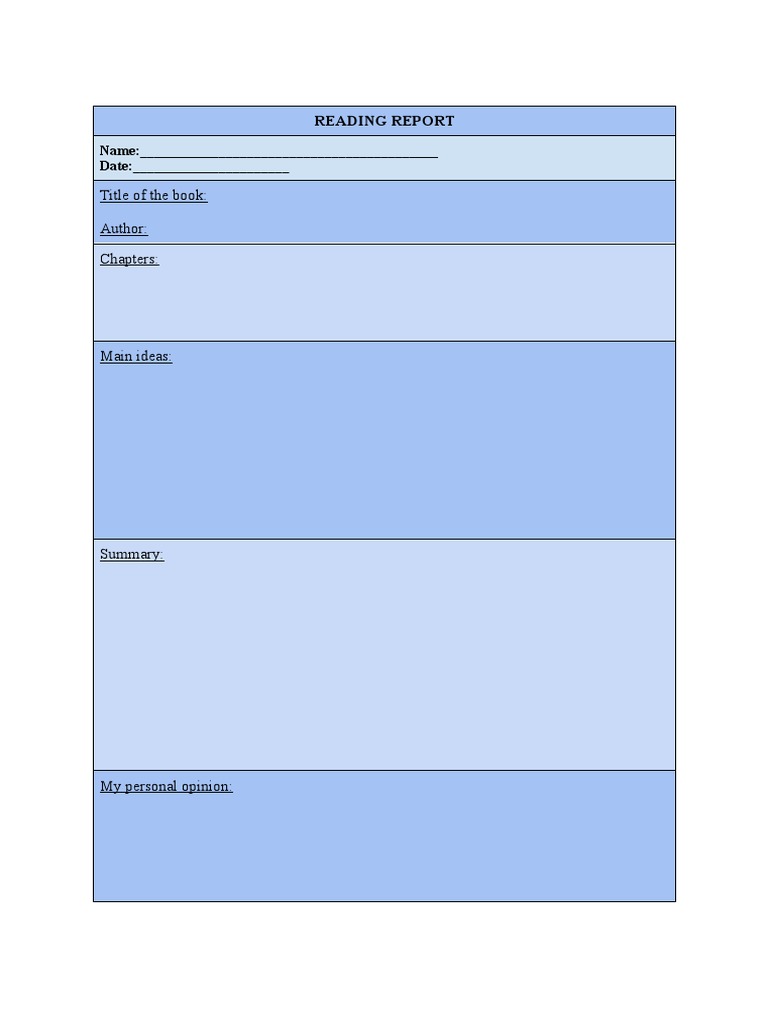 Reading Report | PDF | Self-Improvement | General Fiction