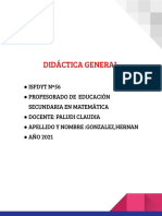 DIDÁCTICA GENERAL Hernan Gonzalez