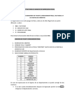 INSTRUCTIVO DE USO IMPRESORA FISCAL AUTORIZADO Act