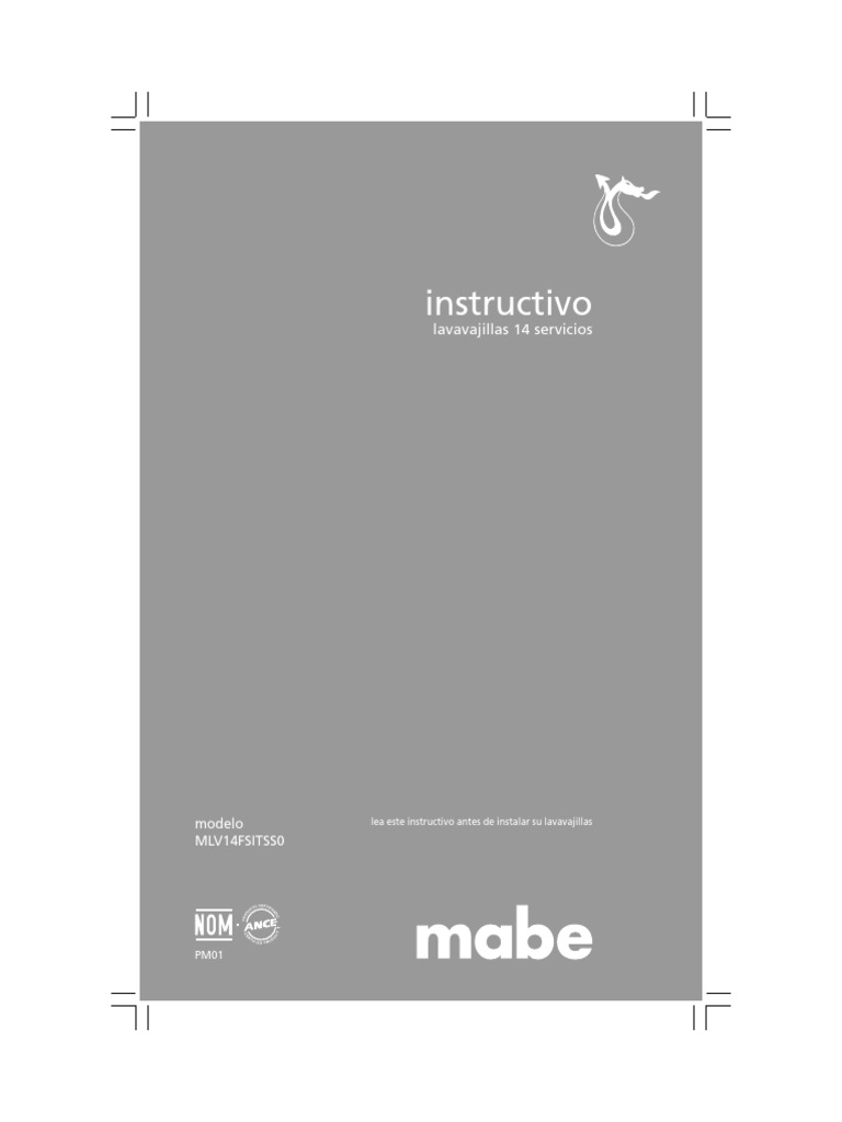 Manual de Uso | PDF | Lavavajillas | Detergente