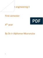 Transportation Engineering II - Dr. Nkurunziza