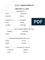 G.4 U.2 - Vocabulary Worksheet