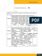 Solucionario Del Examen T2 - Matba 2022-1