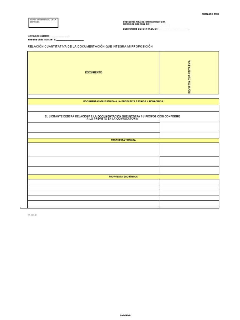 6 Formato RCD | PDF