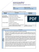 Actividad de Aprendizaje Semana 28 Primero DPCC Iii Bimestre para Estudiantes 2022 Actualizado