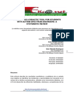 Robotics As A Didactic Tool For Students With Autism Spectrum Disorders: A Systematic Review