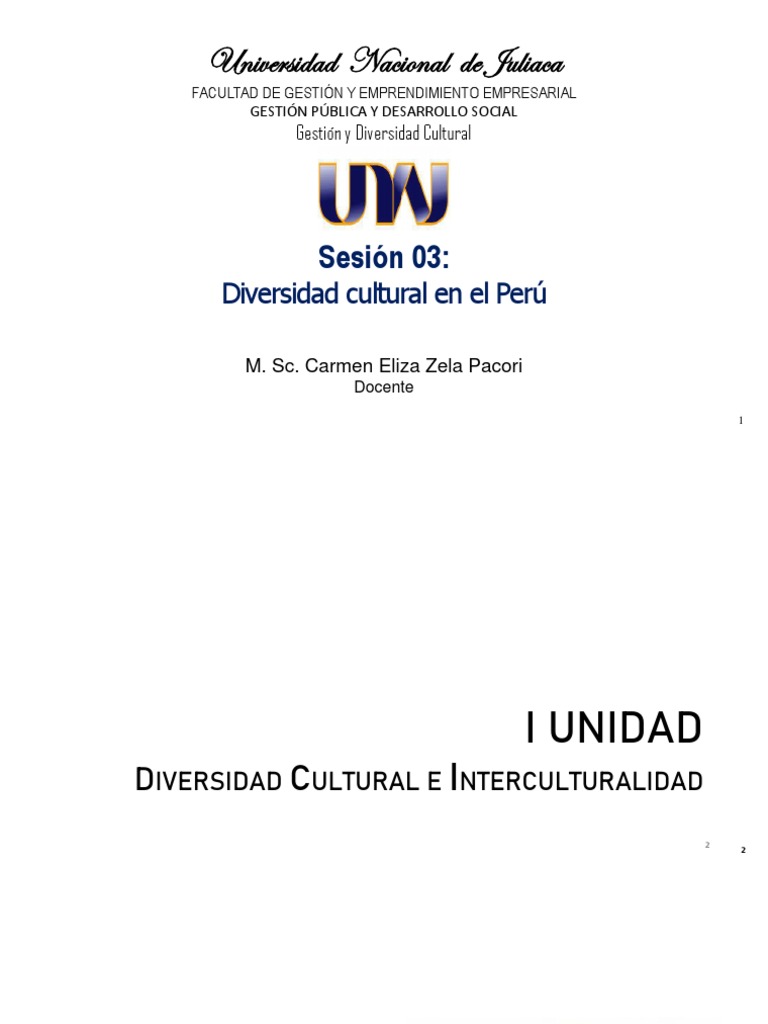 Diversidad Cultural en el Perú | PDF | Perú | Diversidad cultural