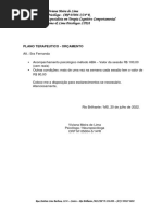 Plano Terapeutico