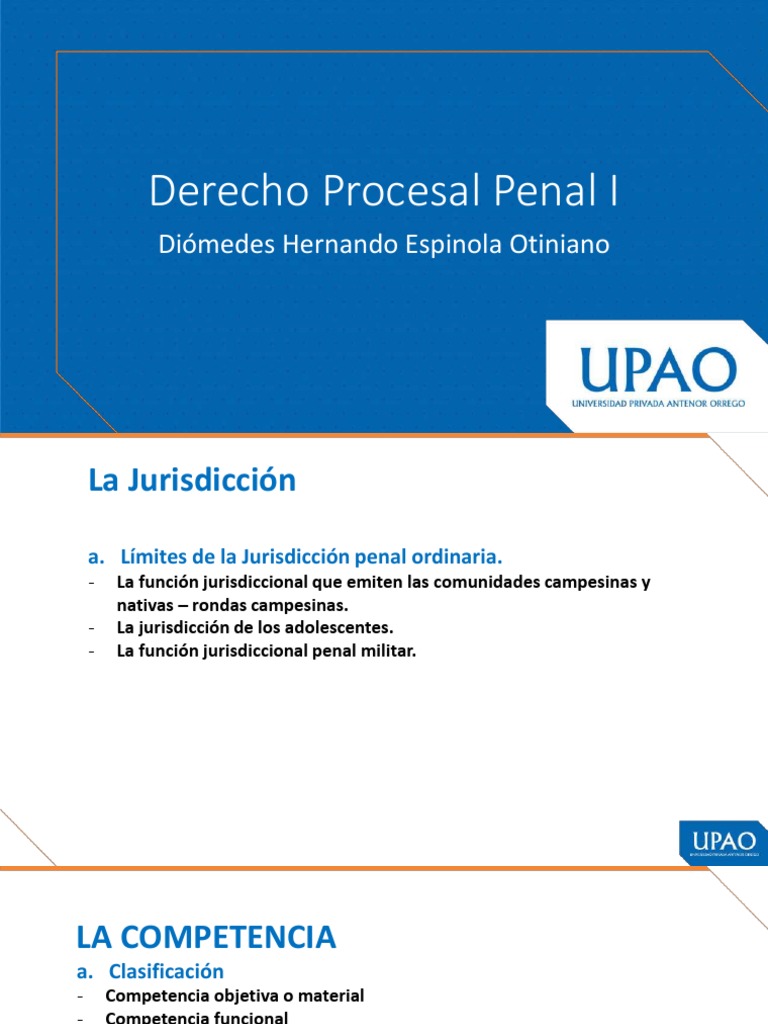 Diapositivas de La Jurisdicción y La Competencia - Semana 04 | PDF