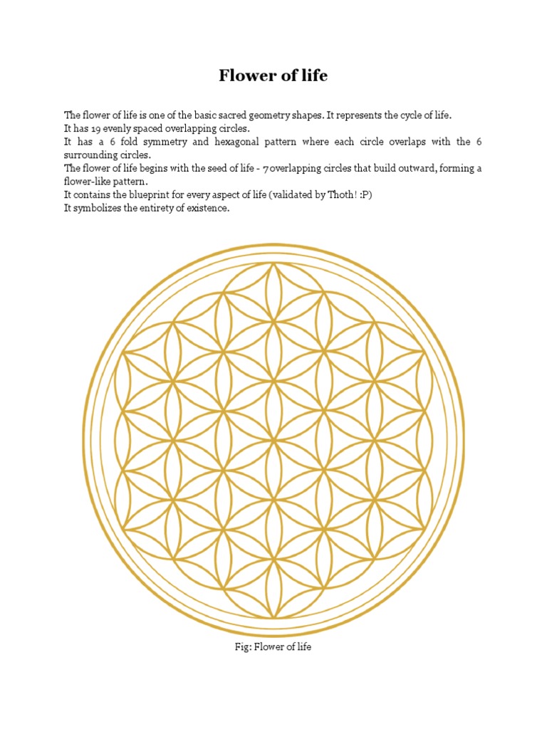 Musings On The Flower of Life and The Sacred Grometry | PDF | Sphere, image size:768x1024
