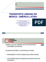 Transporte Urbano México Lationoamérica