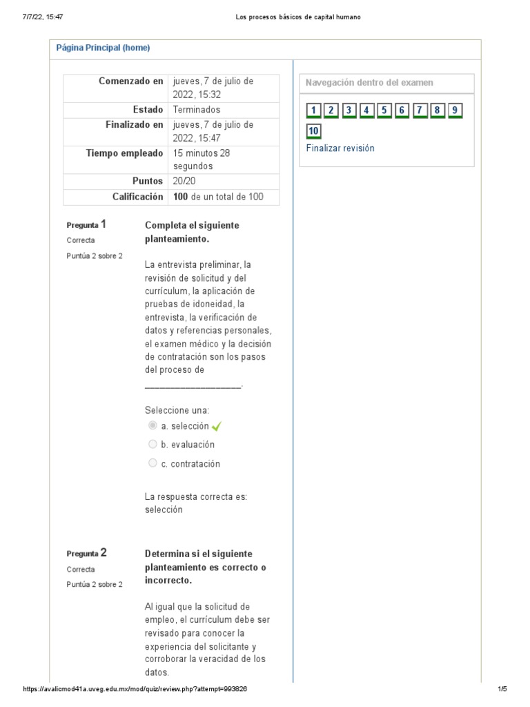 Los Procesos Básicos de Capital Humano | PDF | Reclutamiento | Prueba
