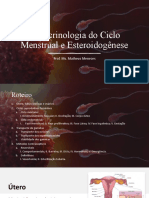 Aula 2 - Endocrinologia Do Ciclo Menstrual e Esteroidogênese