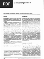 Iron-Deficiency Anemia Among Children in Southwest Iran