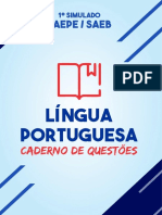 Caderno de Questões - 1º Simulado SAEPE - SAEB - Língua Portuguesa